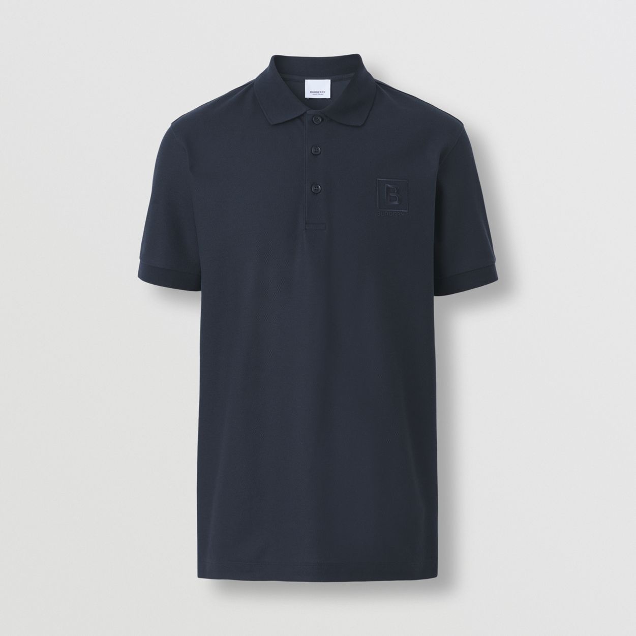 Letter Graphic Cotton Piqué Polo Shirt - 2