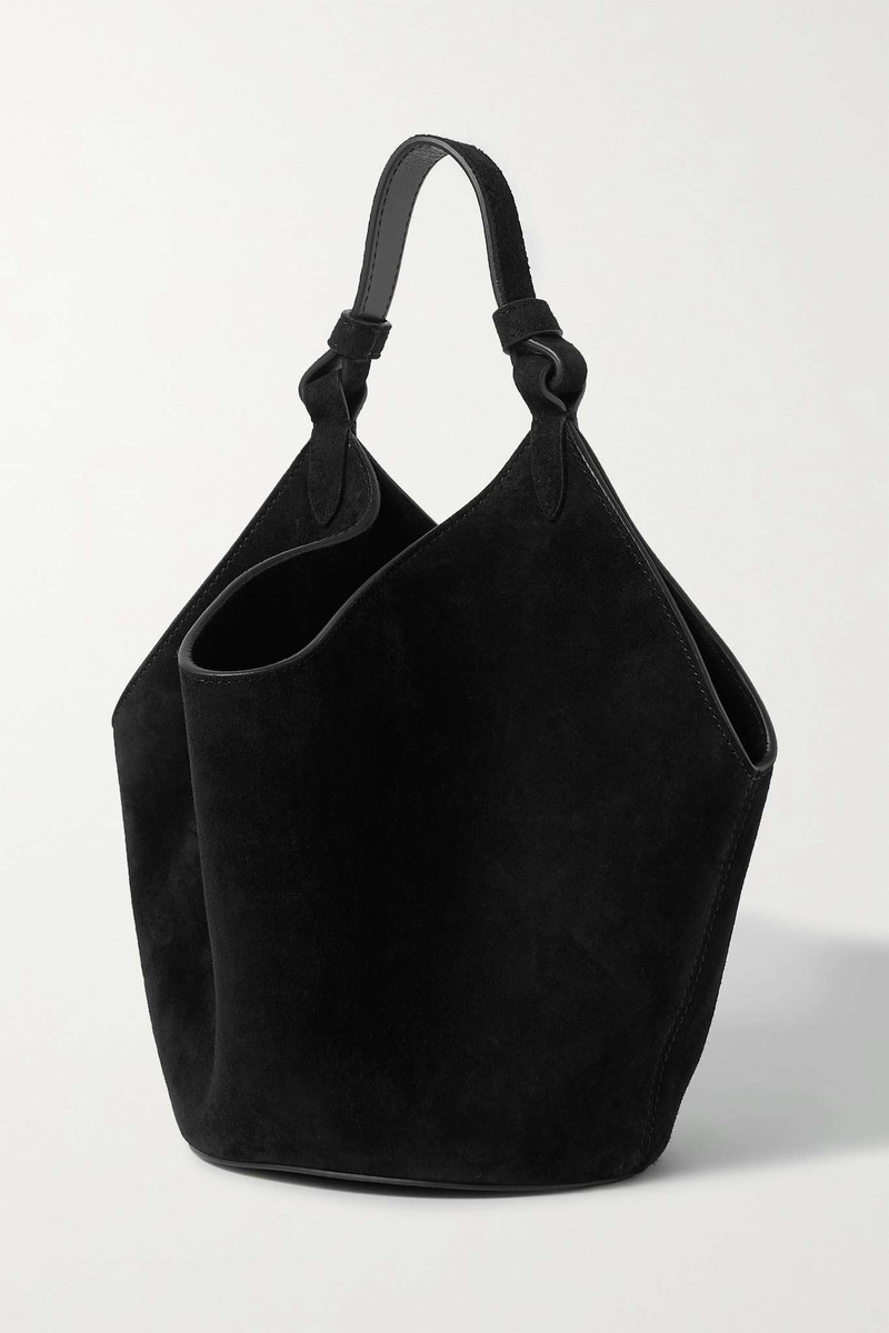 Lotus mini suede tote 3