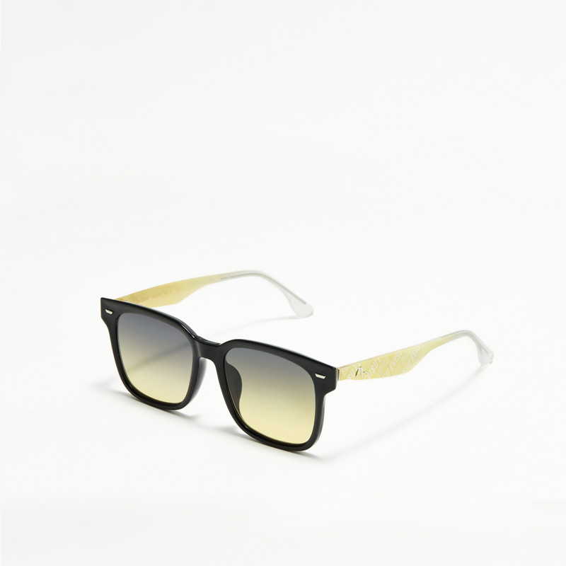MONOGRAM PRINT TEMPLE SQUARE SUNGLASSES 5