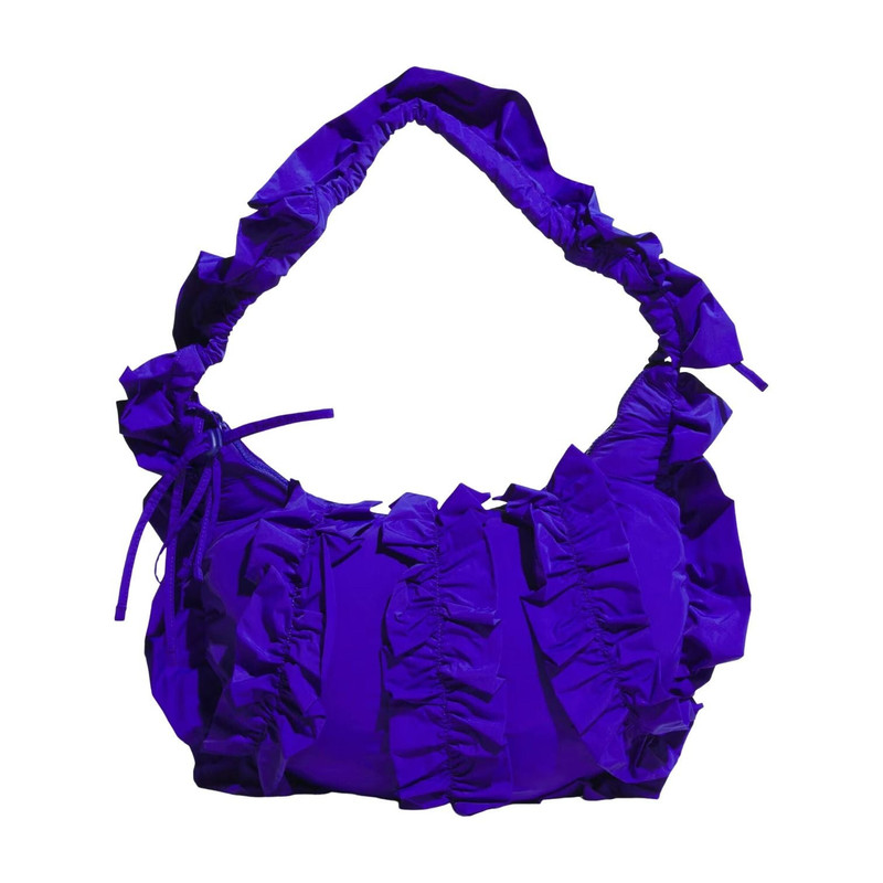adidas (WMNS) adidas Ruffle Large Bag 'Lucid Blue' IA8914 outlook