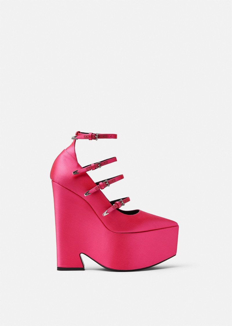 Tempest Satin Platform Pumps - 1