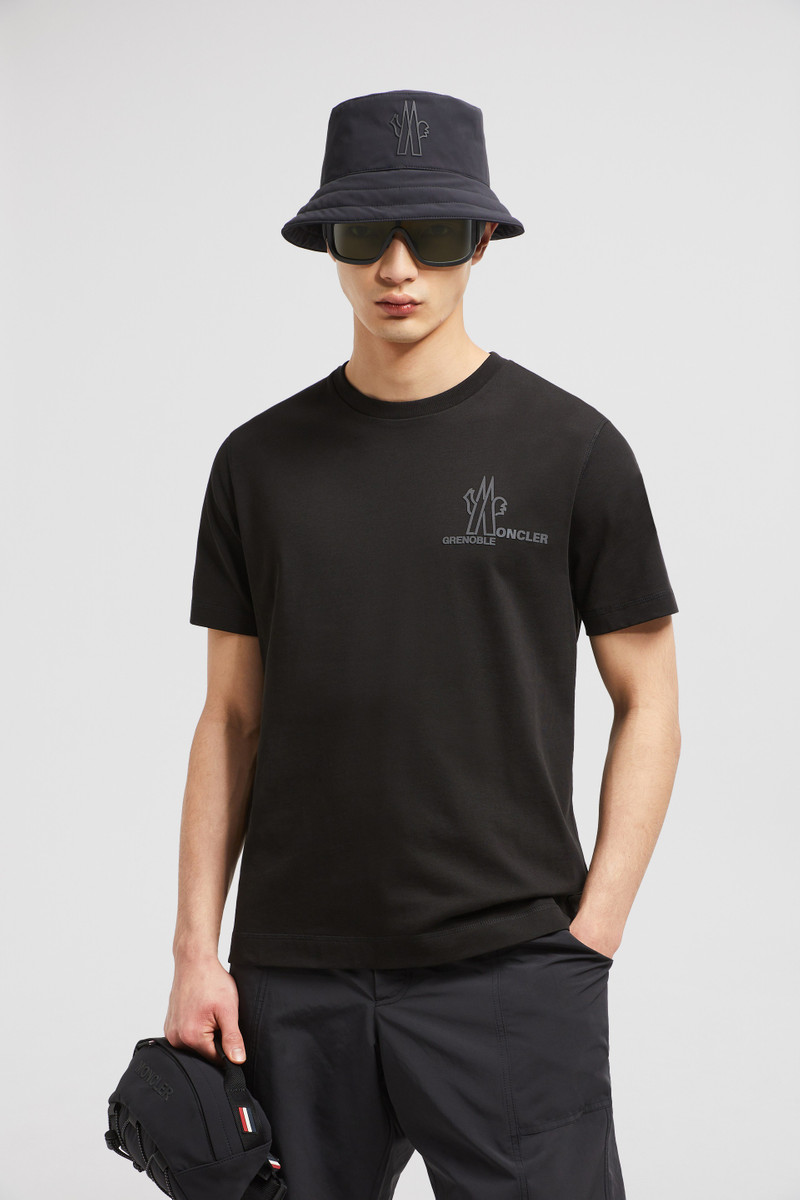 Moncler Grenoble Embossed Logo Cotton T-Shirt outlook