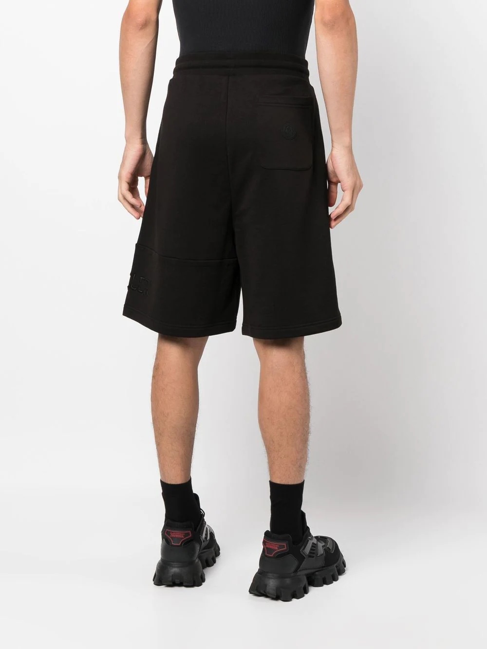 embroidered-logo jogging shorts - 4