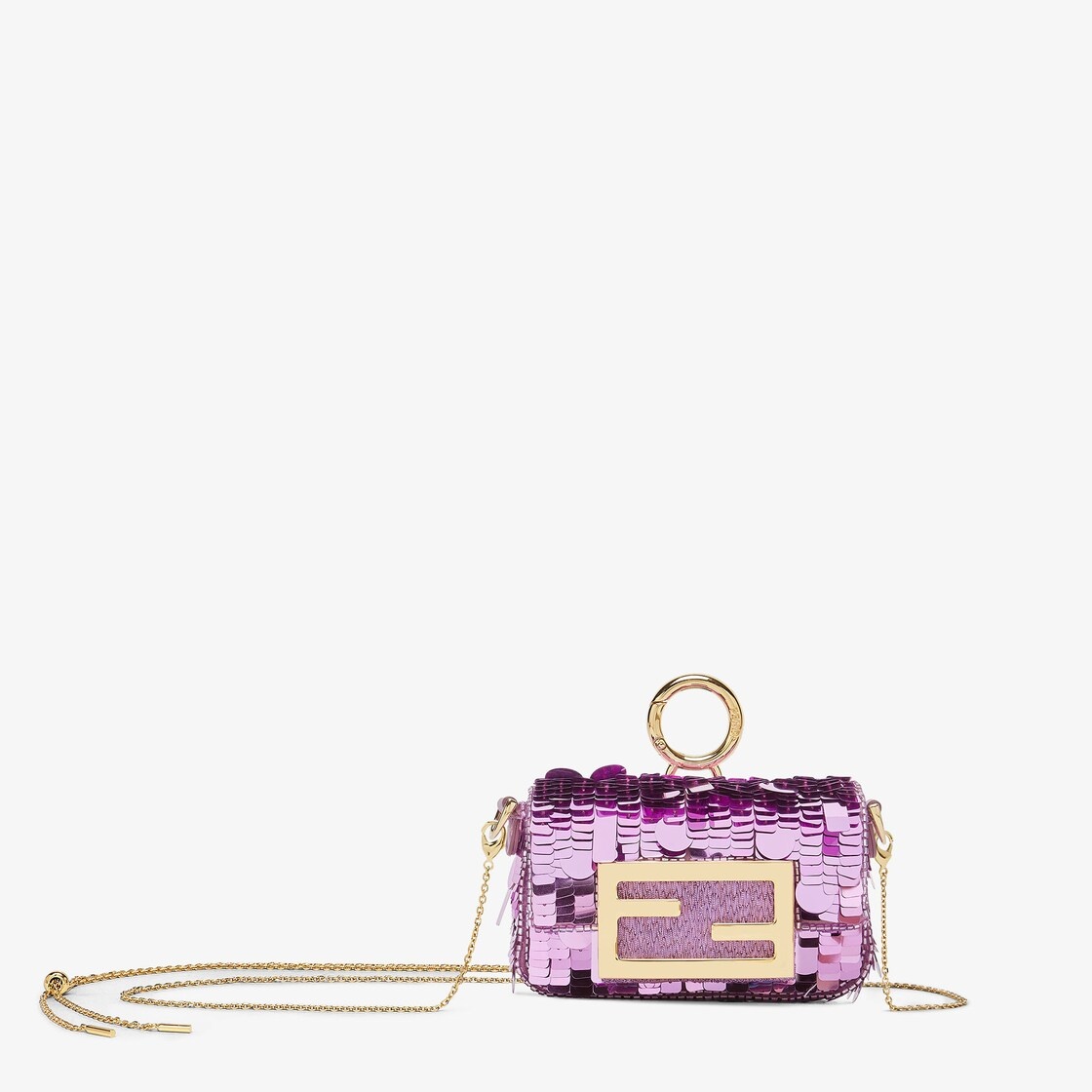 Purple sequin charm - 1