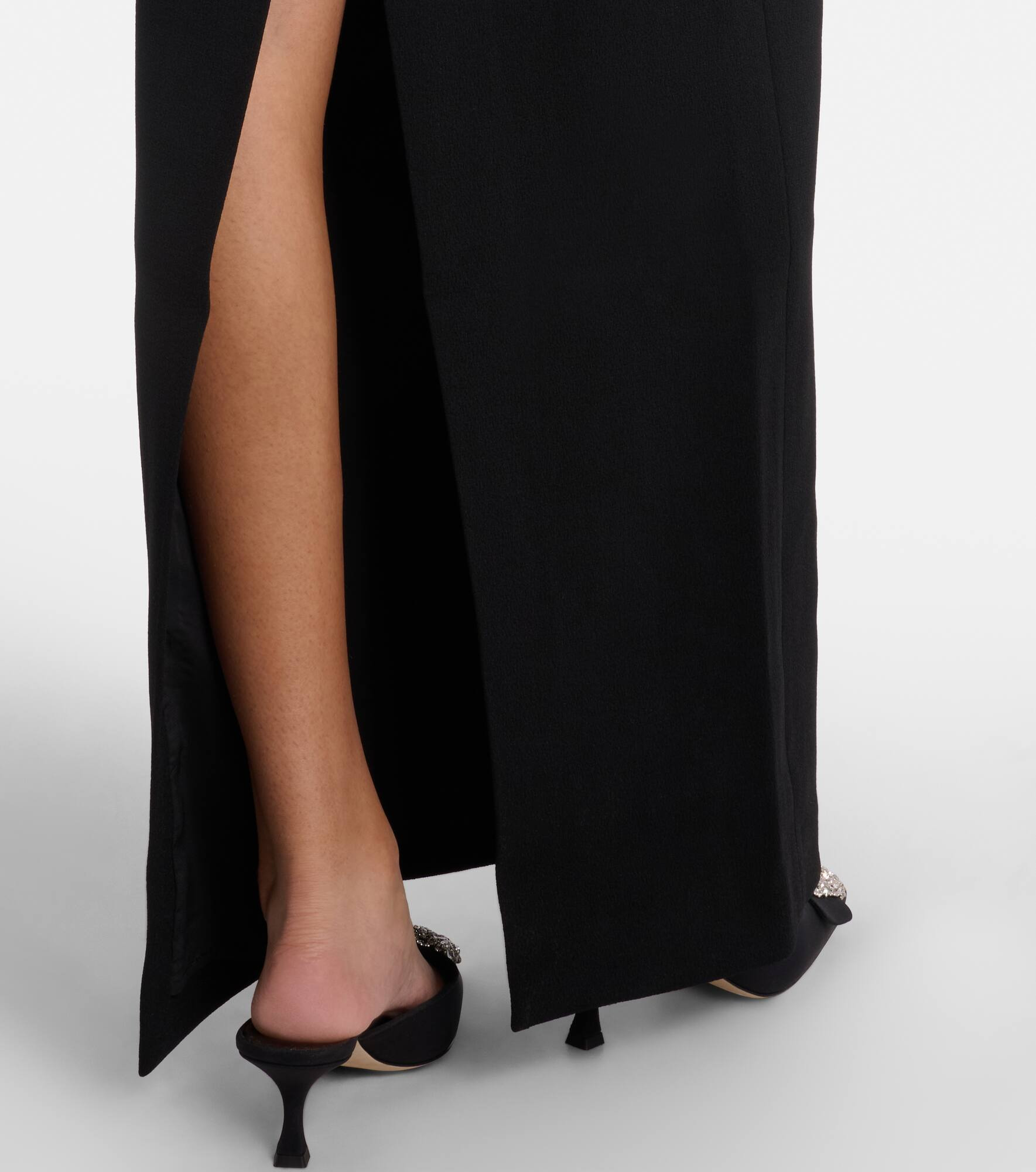 Ederson embellished crêpe bustier gown - 5