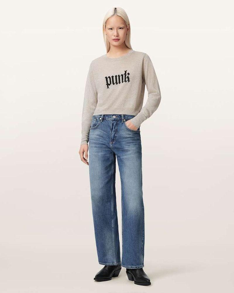 ALLSAINTS DEETZ KNITTED MOTIF SWEATER outlook