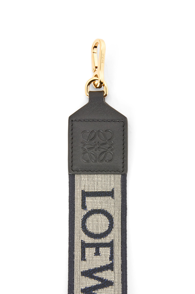Loewe Herbarium strap in Anagram jacquard and calfskin outlook
