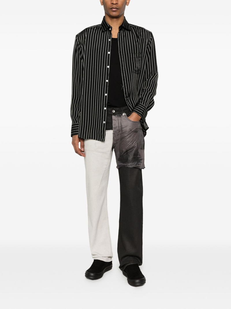 Rick Owens DRKSHDW patchwork denim jeans outlook