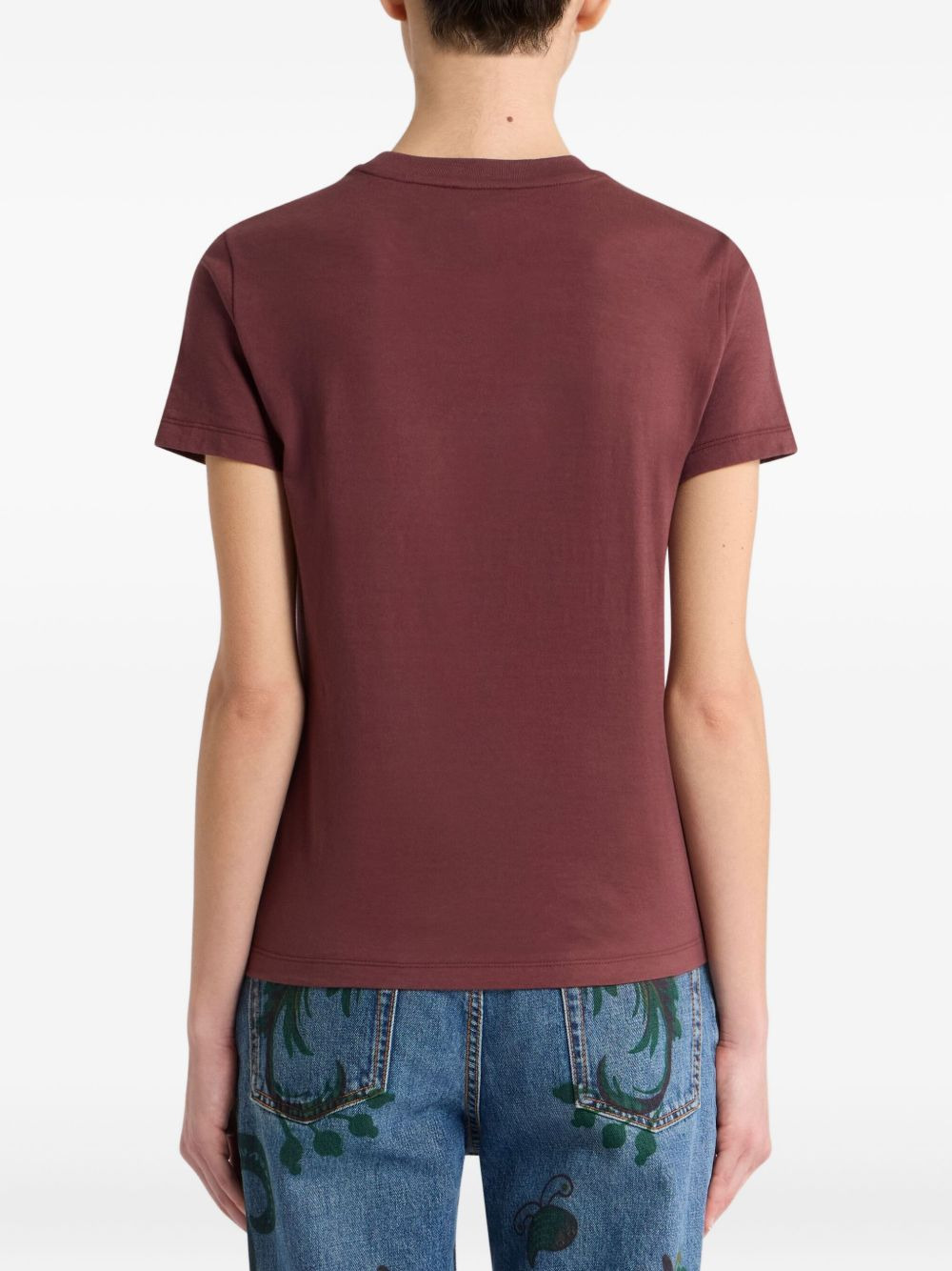 floral-print graphic T-shirt - 3