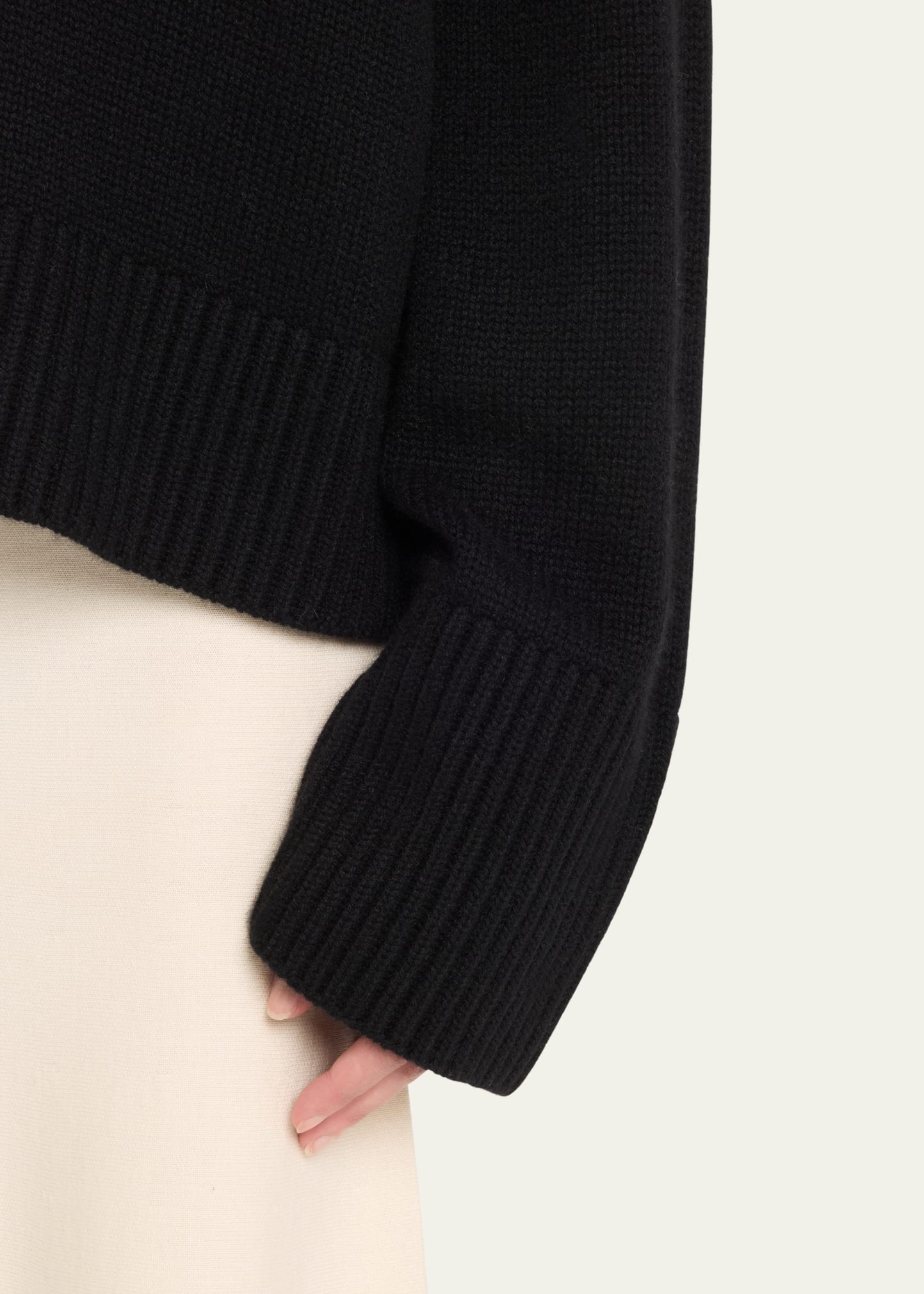 Aletta V-Neck Cashmere Knit Sweater - 5