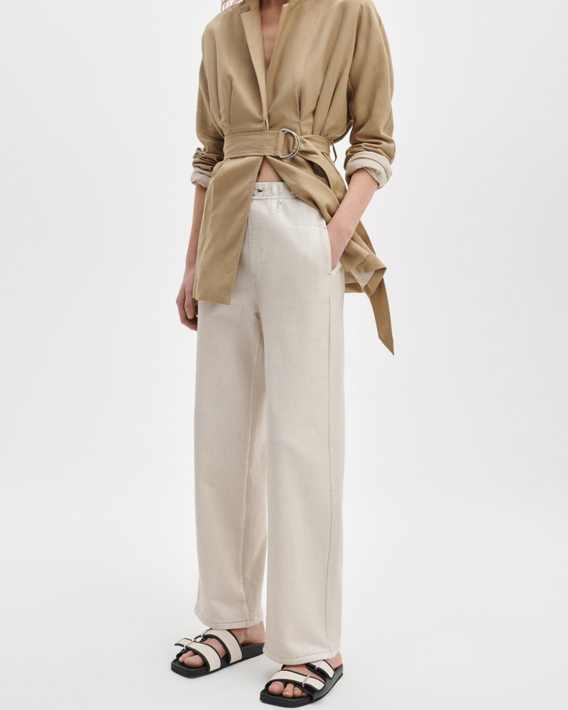 rag & bone rb Miramar Wide-Leg Ankle Pant Cotton Terry outlook