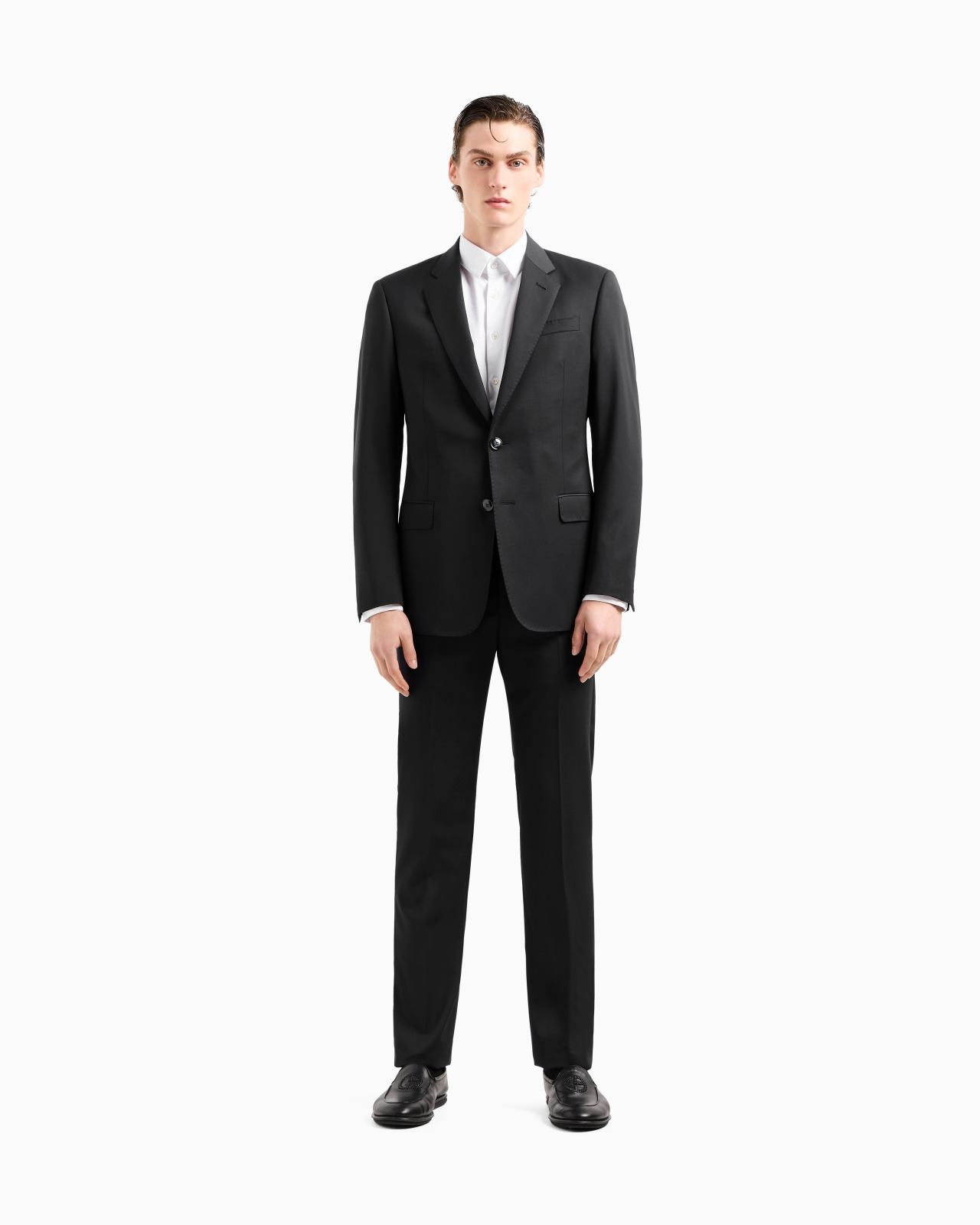 Single-breasted, water-repellent wool suit from the Soft line - 4