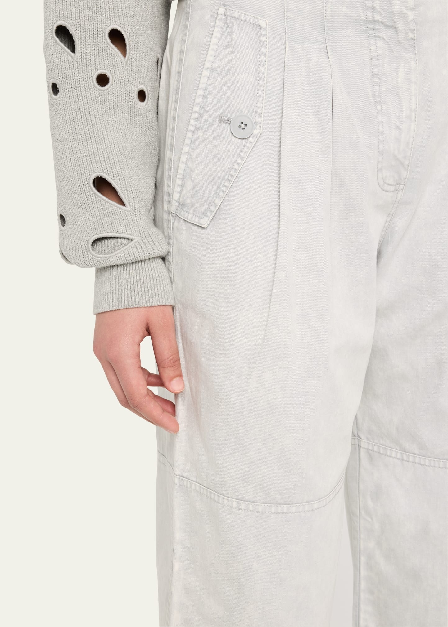 Casey High-Rise Tie Ankle Pants - 5