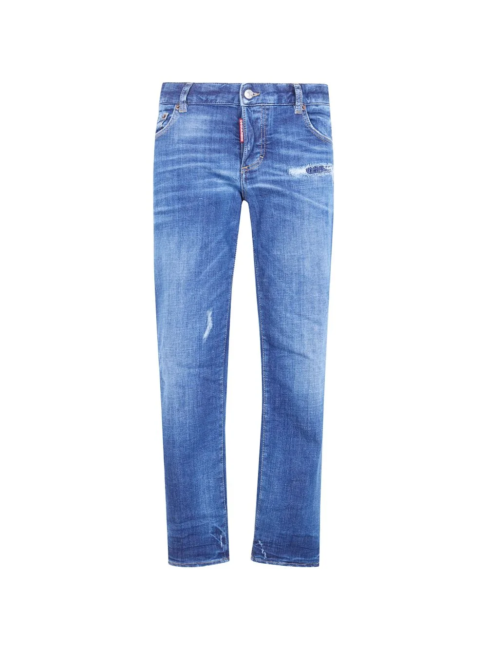 distressed denim jeans - 1