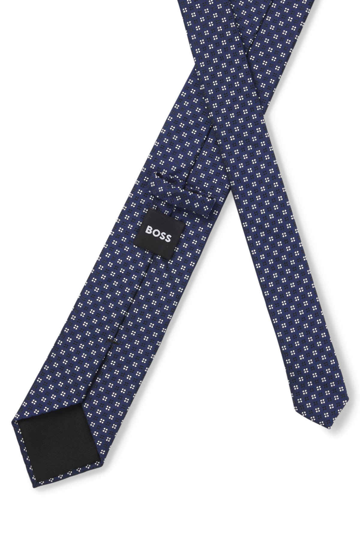 SILK-BLEND TIE WITH JACQUARD PATTERN - 5