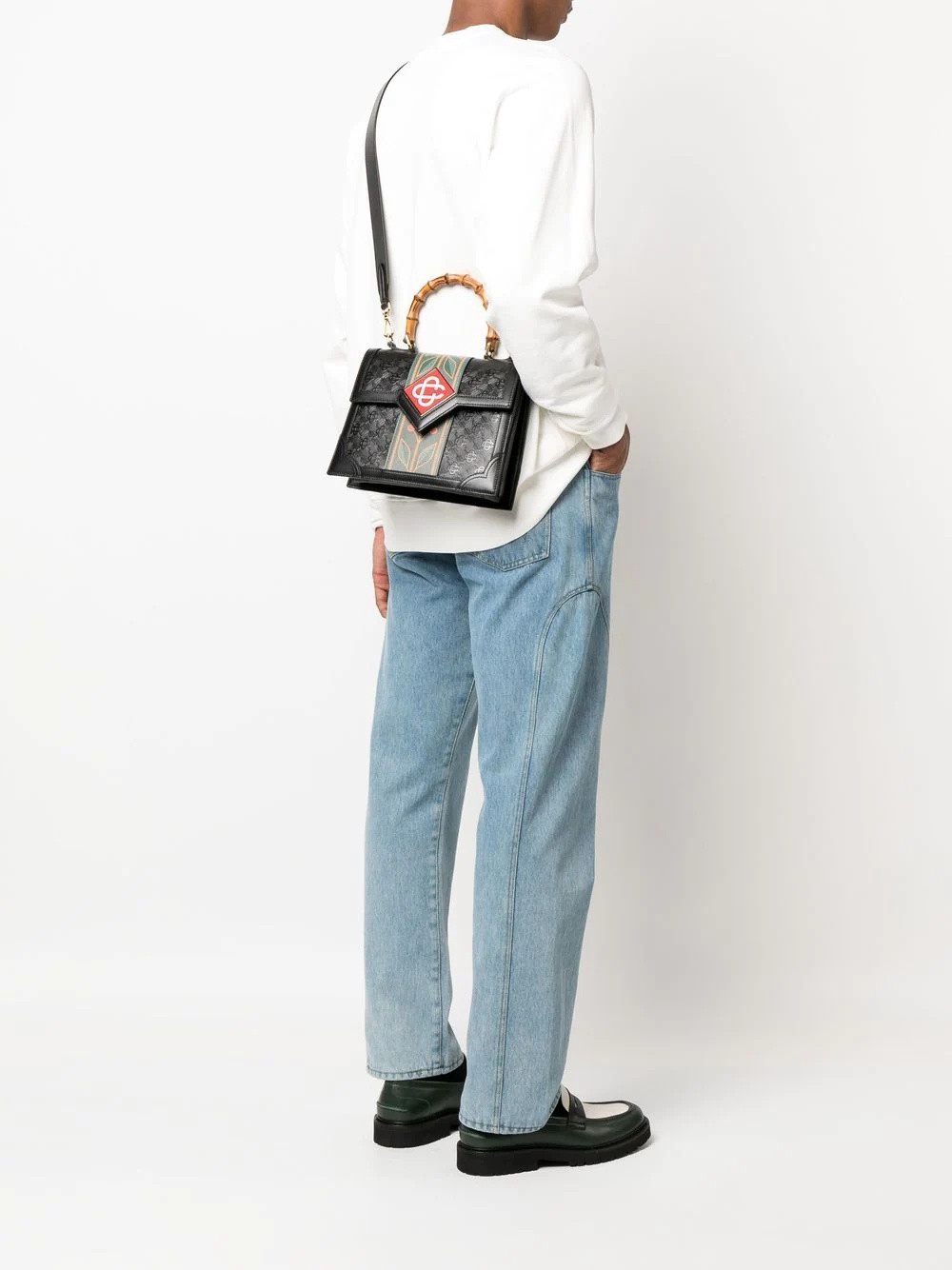 Jeanne logo-patch tote bag - 2