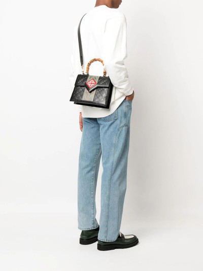 CASABLANCA Jeanne logo-patch tote bag outlook