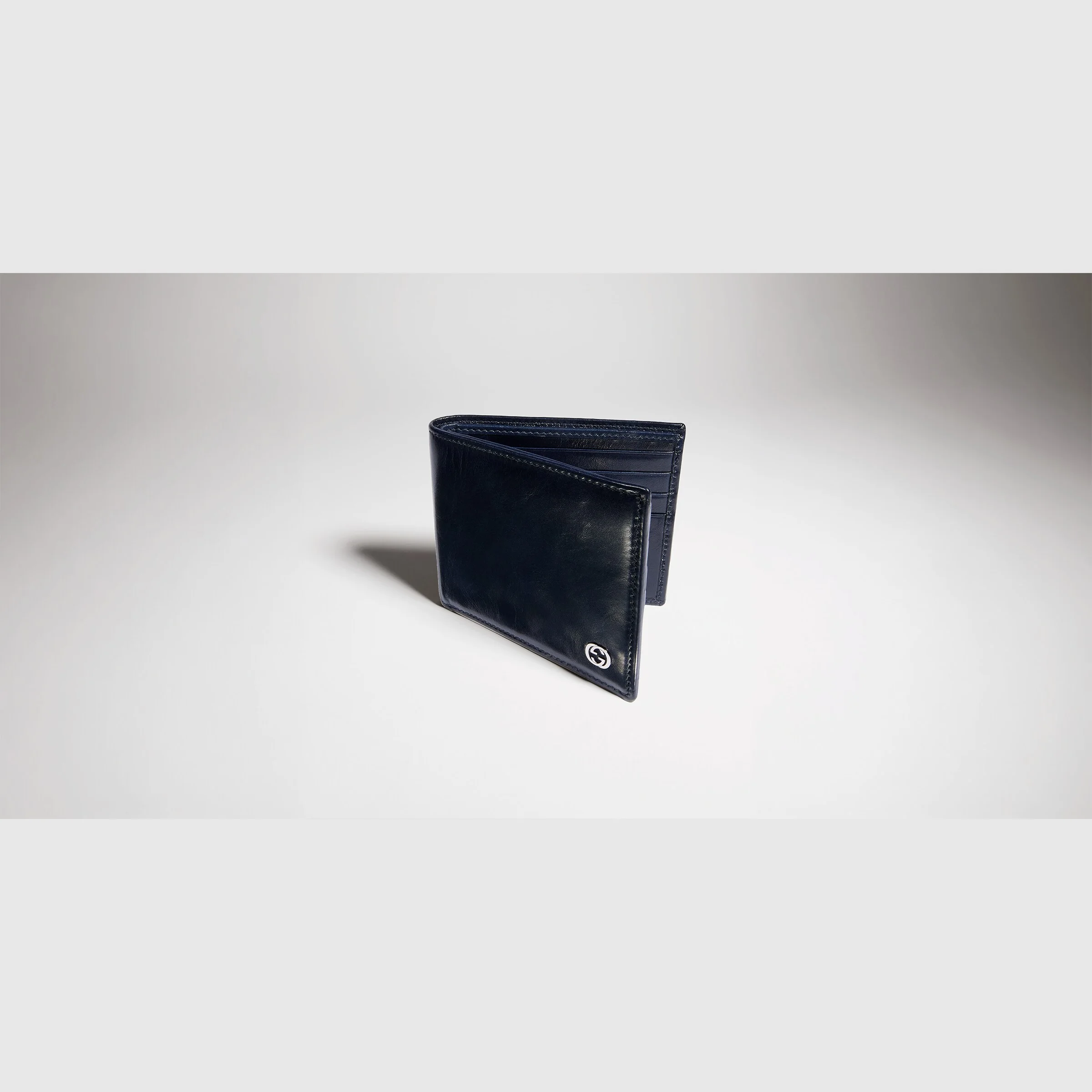 Bi-fold wallet with Interlocking G - 1