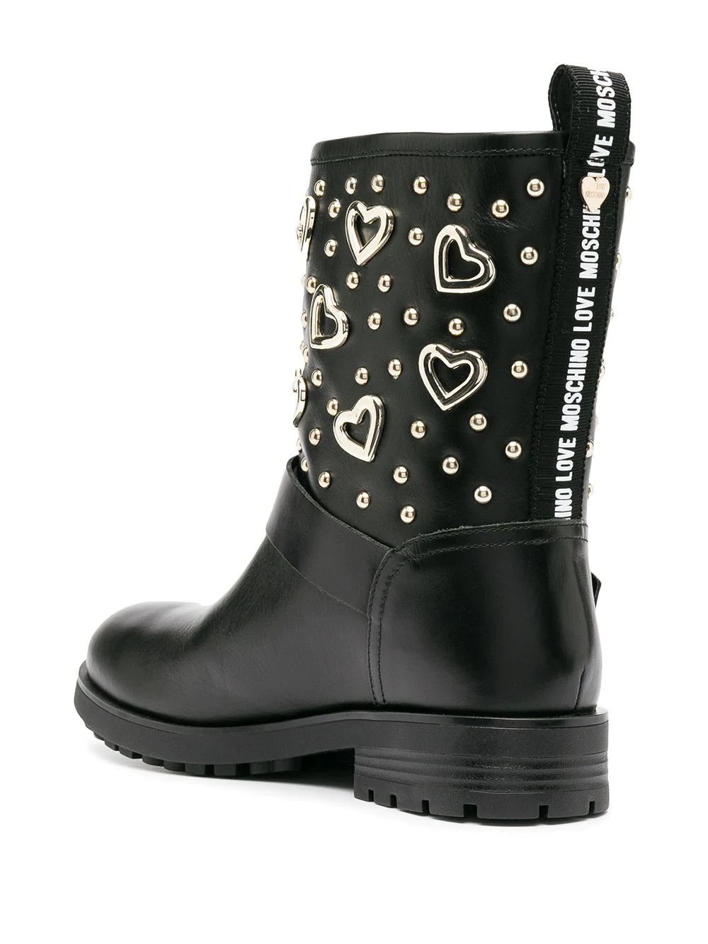 heart plaque ankle boots - 3