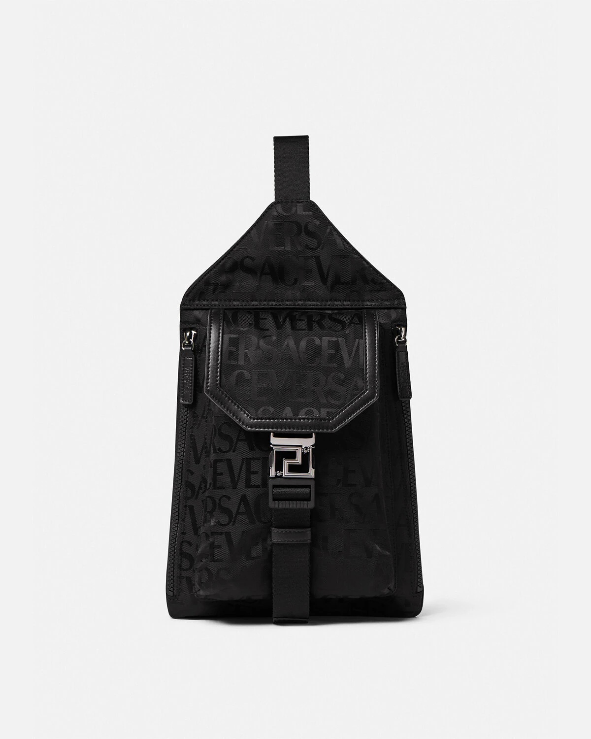 Versace Allover Neo Nylon Sling Backpack - 1