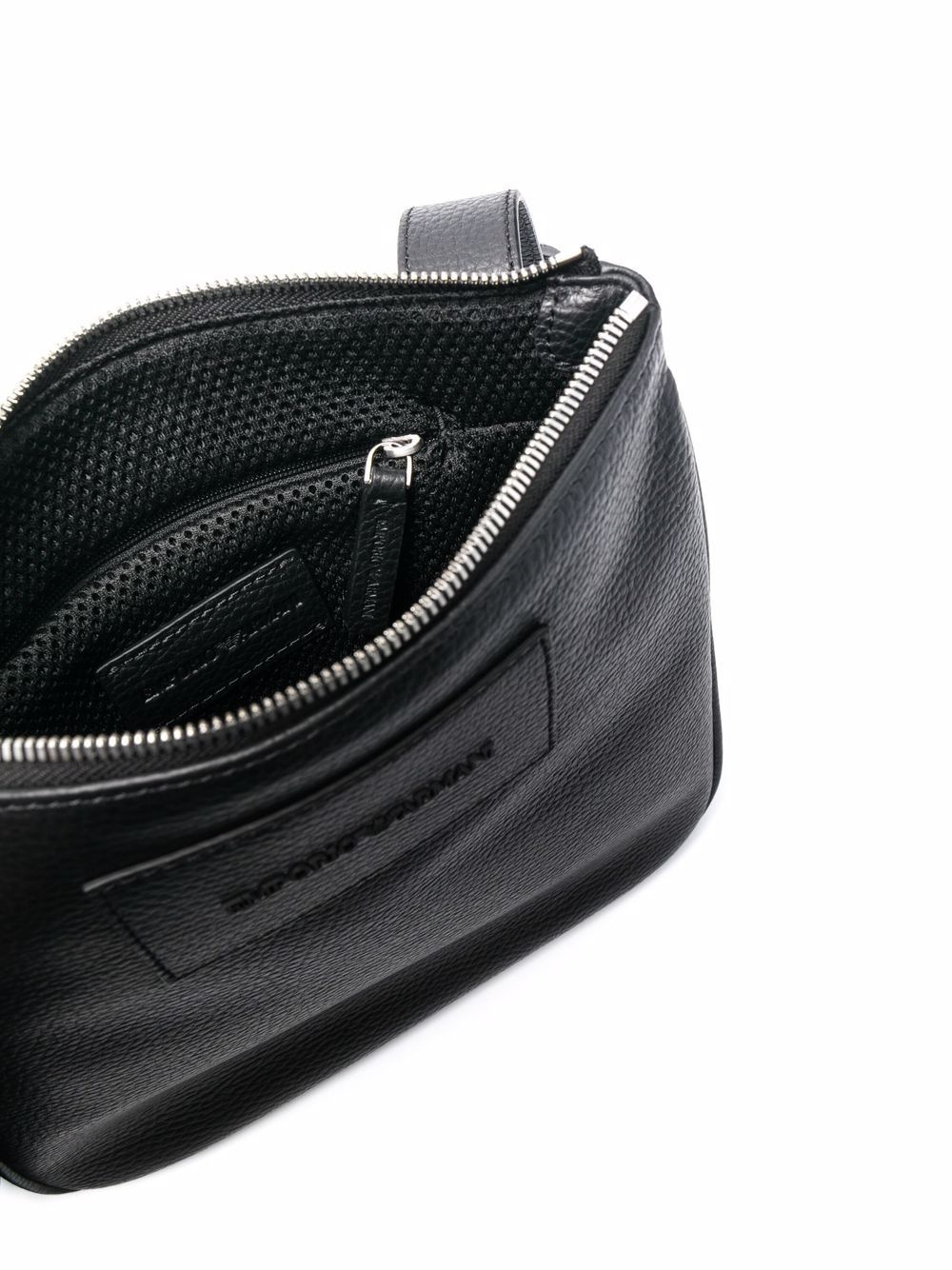 logo-embossed messenger bag - 5