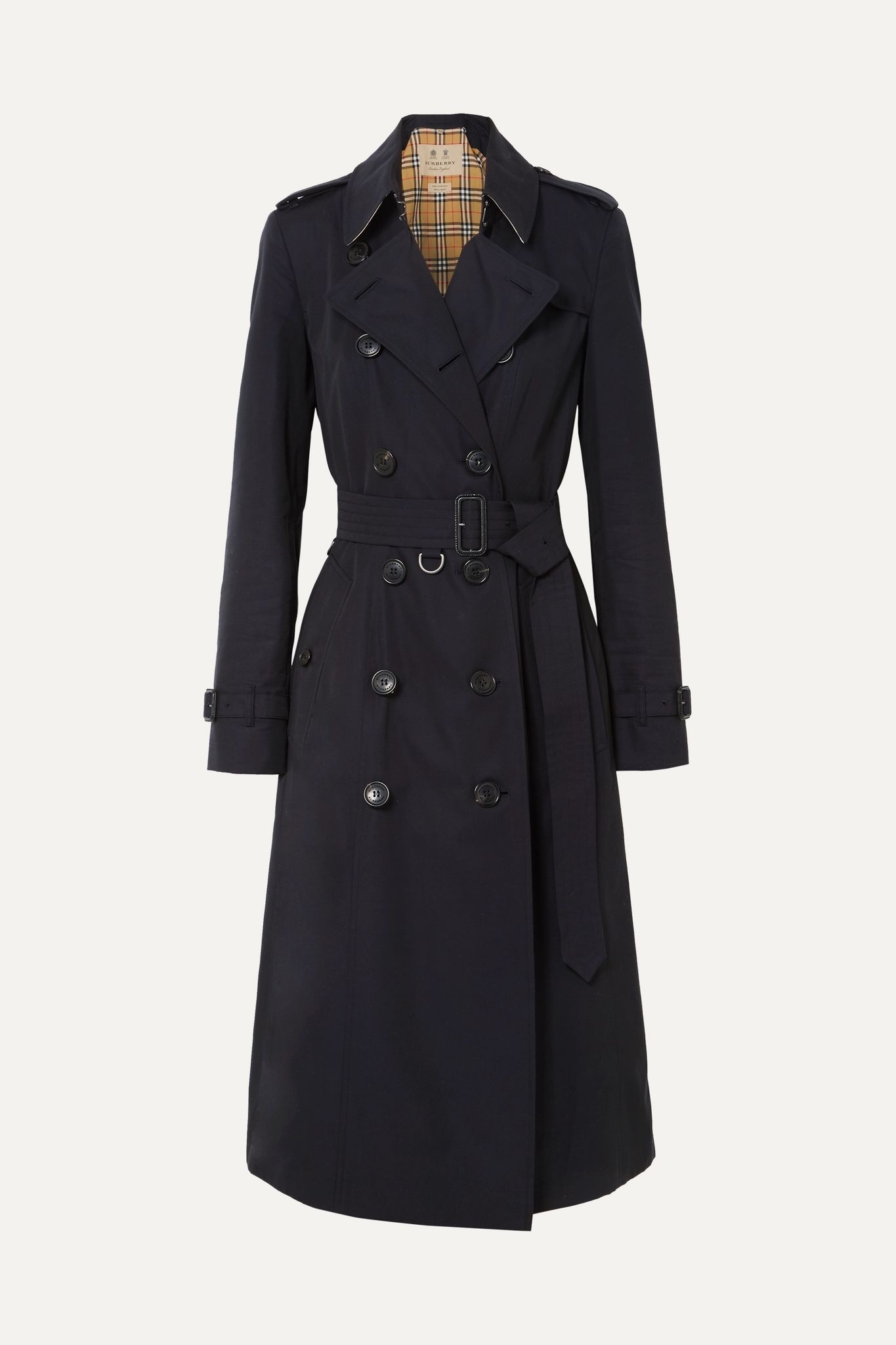 The Chelsea Long cotton-gabardine trench coat - 1