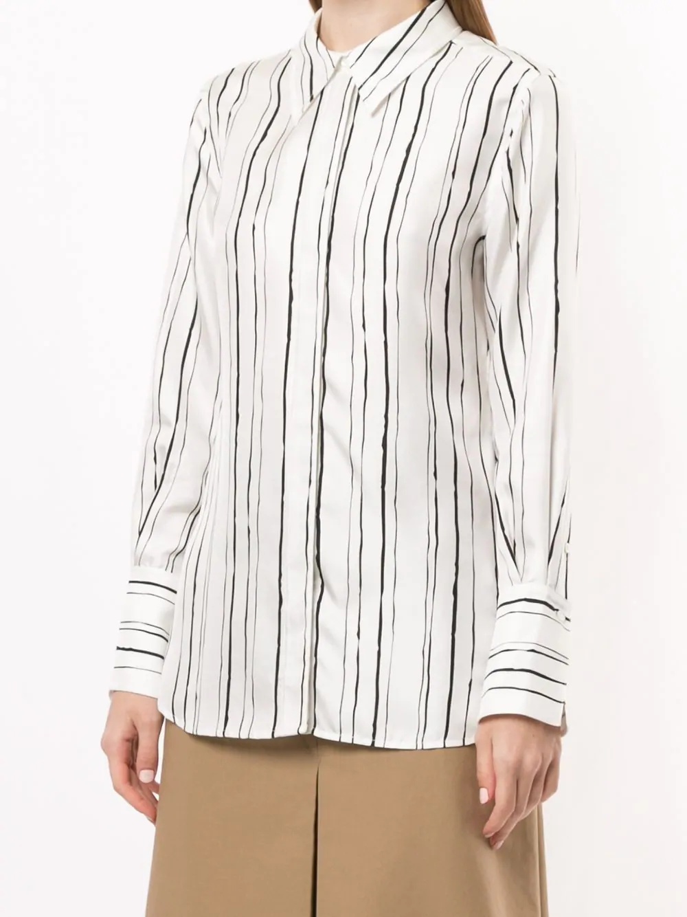 LS PAINTED STRIPE BLOUSE - 3