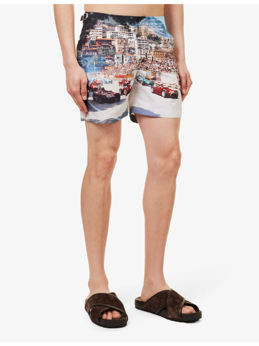 Bulldog photo-printed swim shorts - 3