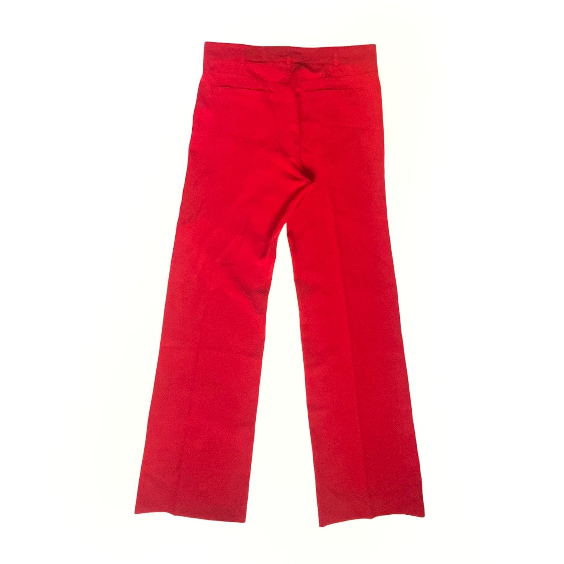 Balenciaga Bwnt ss19 runway set red 80s boxy shoulder blazer pants suit set 44 - 11