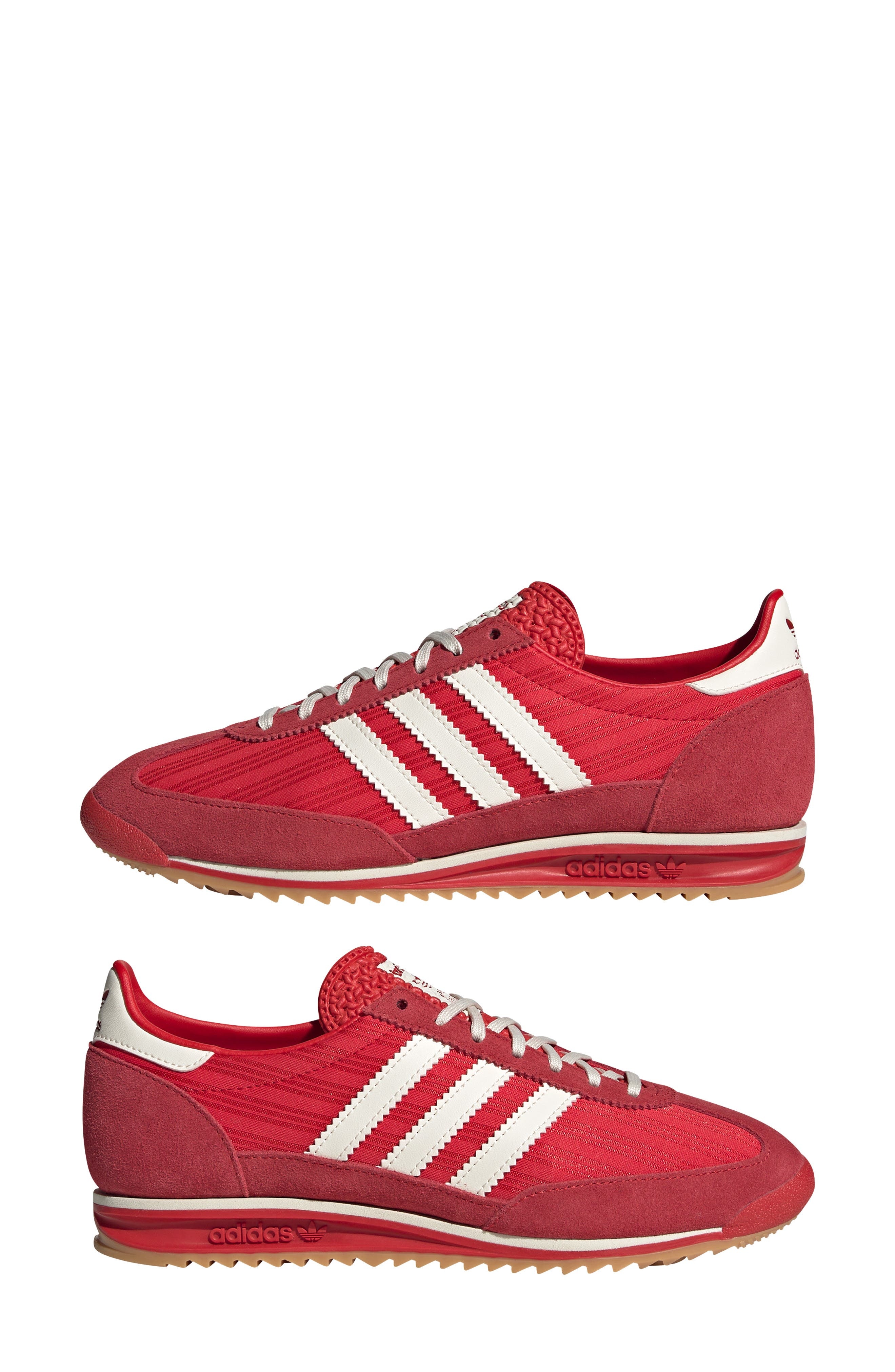 adidas SL 72 Sneaker in Scarlet/Cream White/Gum at Nordstrom - 8