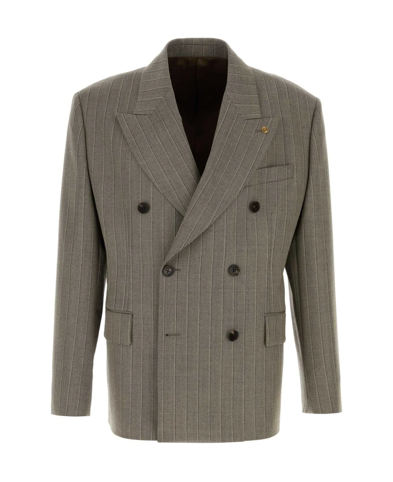 Embroidered Wool Blazer - 1