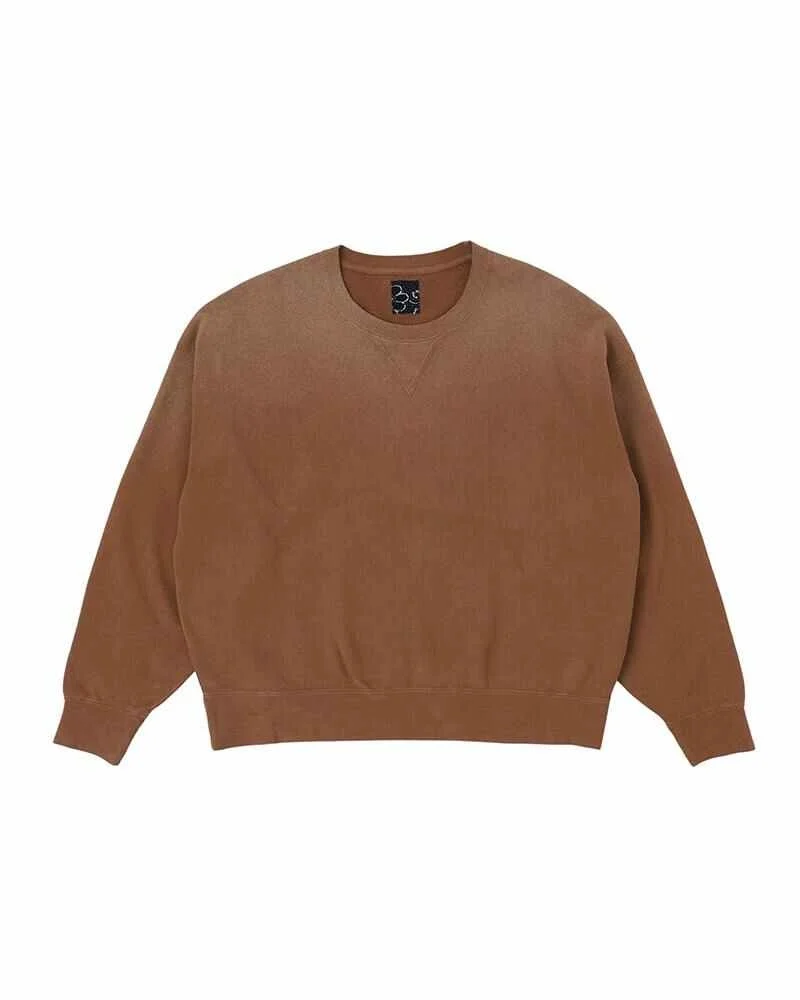AMPLUS SB SWEAT L/S DMGD BROWN - 1