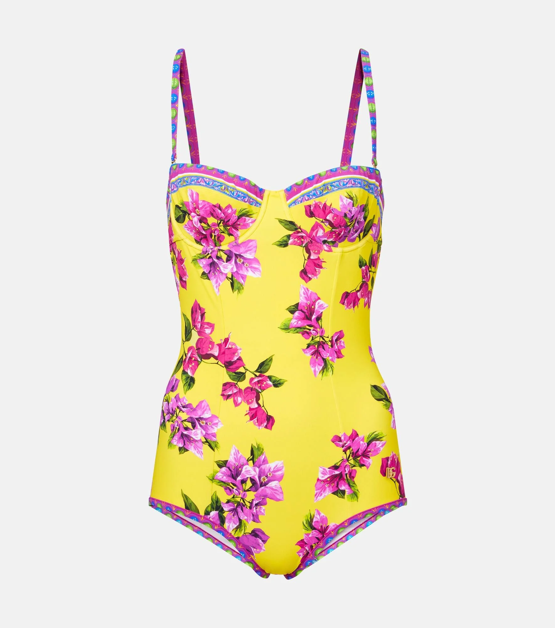 Floral swimsuit - 1