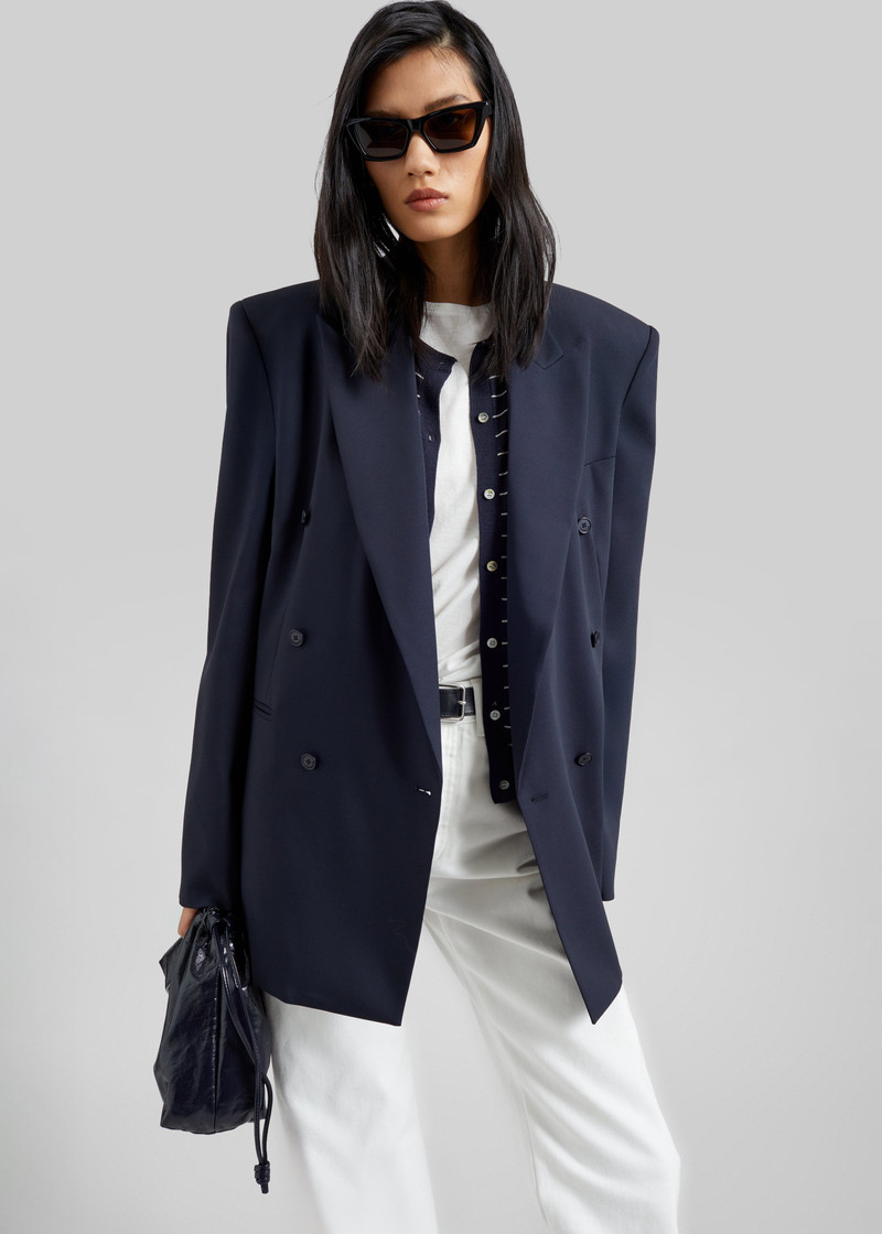 Monterey Structured Blazer - Dark Navy 9