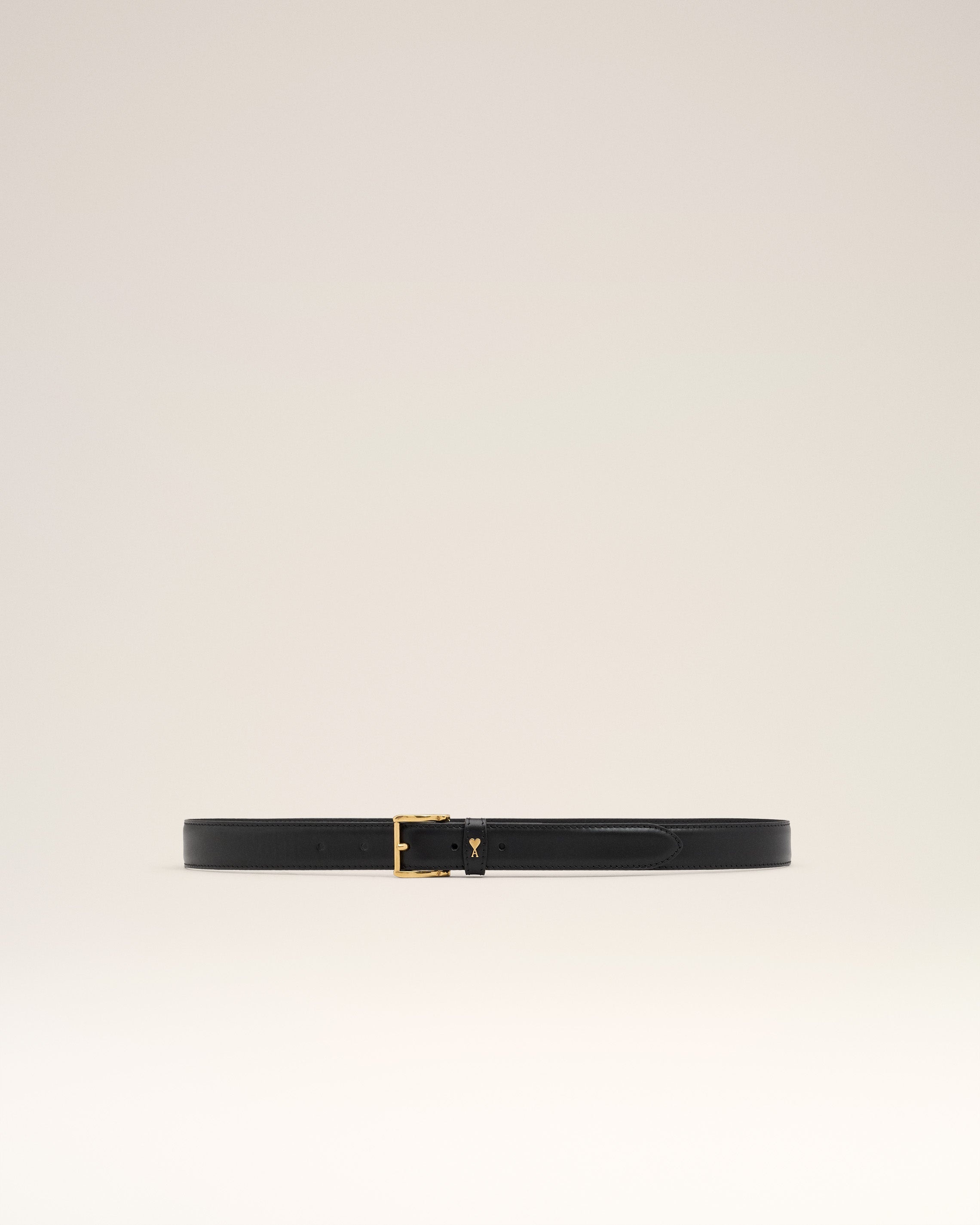 BLACK LEATHER PARIS PARIS BELT - 1