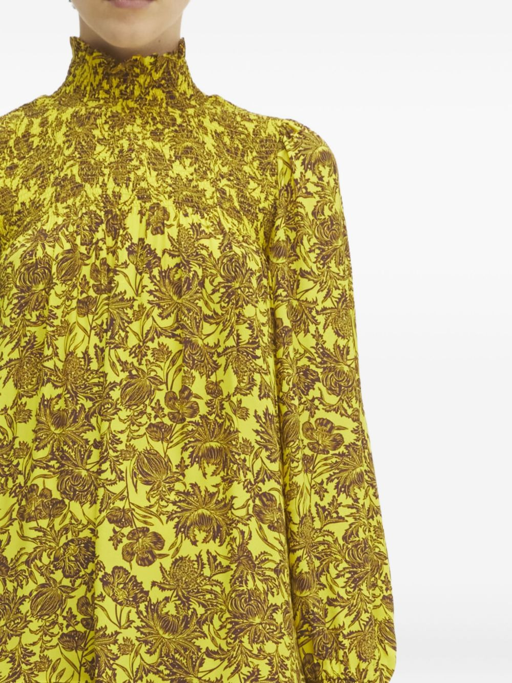 floral-print midi dress - 5
