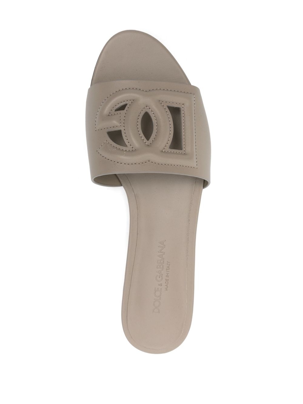 DG-logo leather sandals - 4