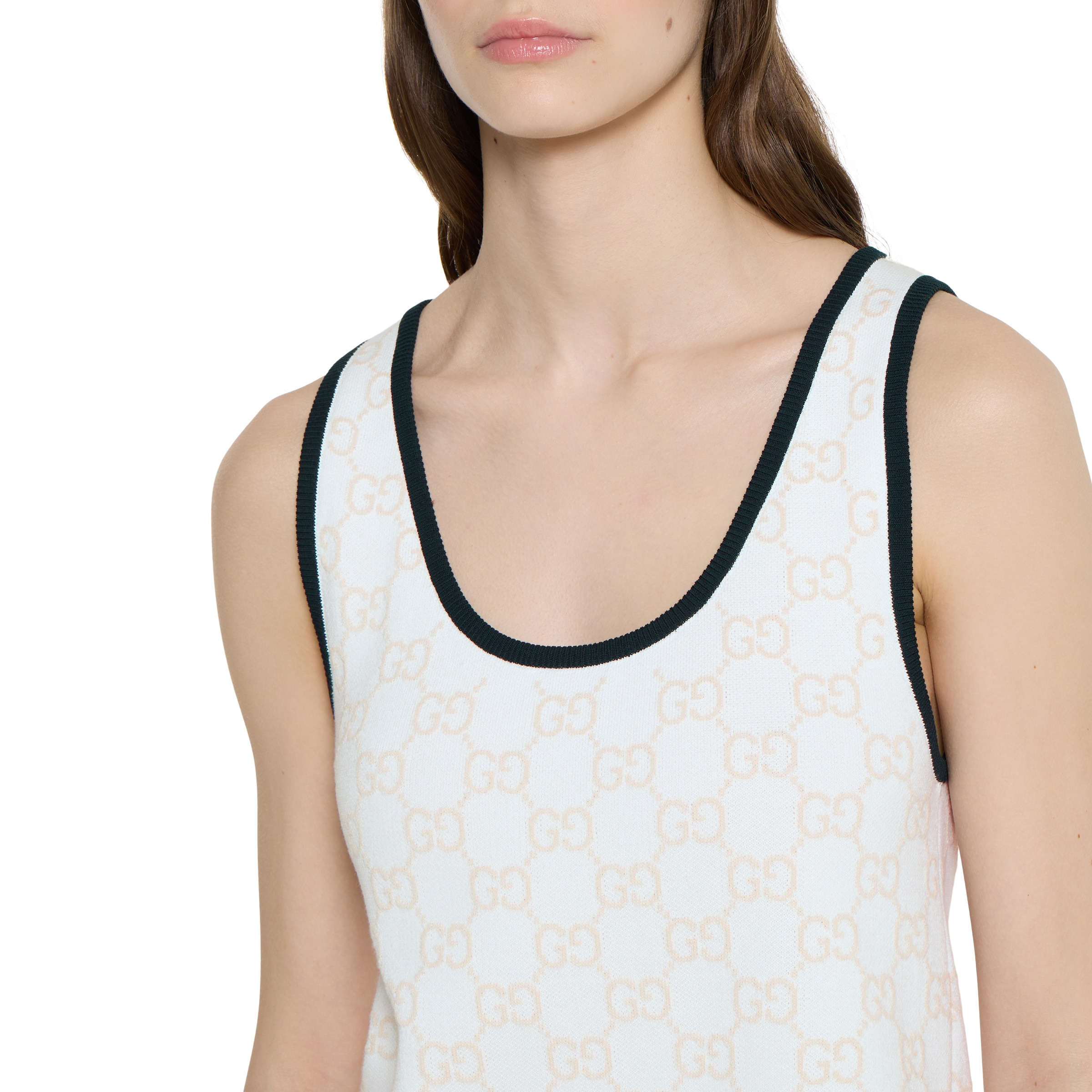 GG fine cotton jacquard dress - 5