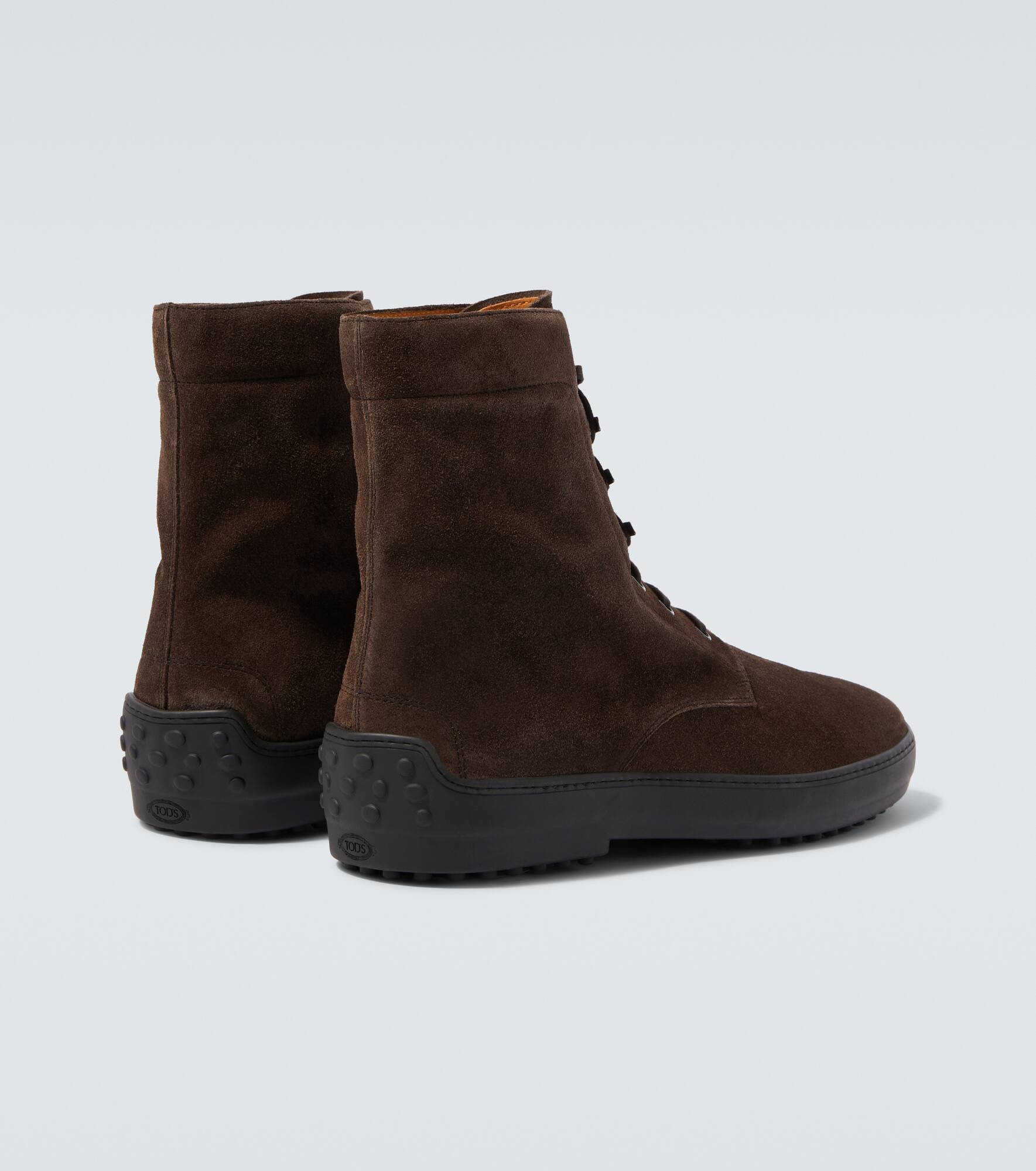 Suede lace-up boots - 6