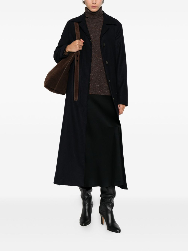 Herno notched-lapels belted coat outlook