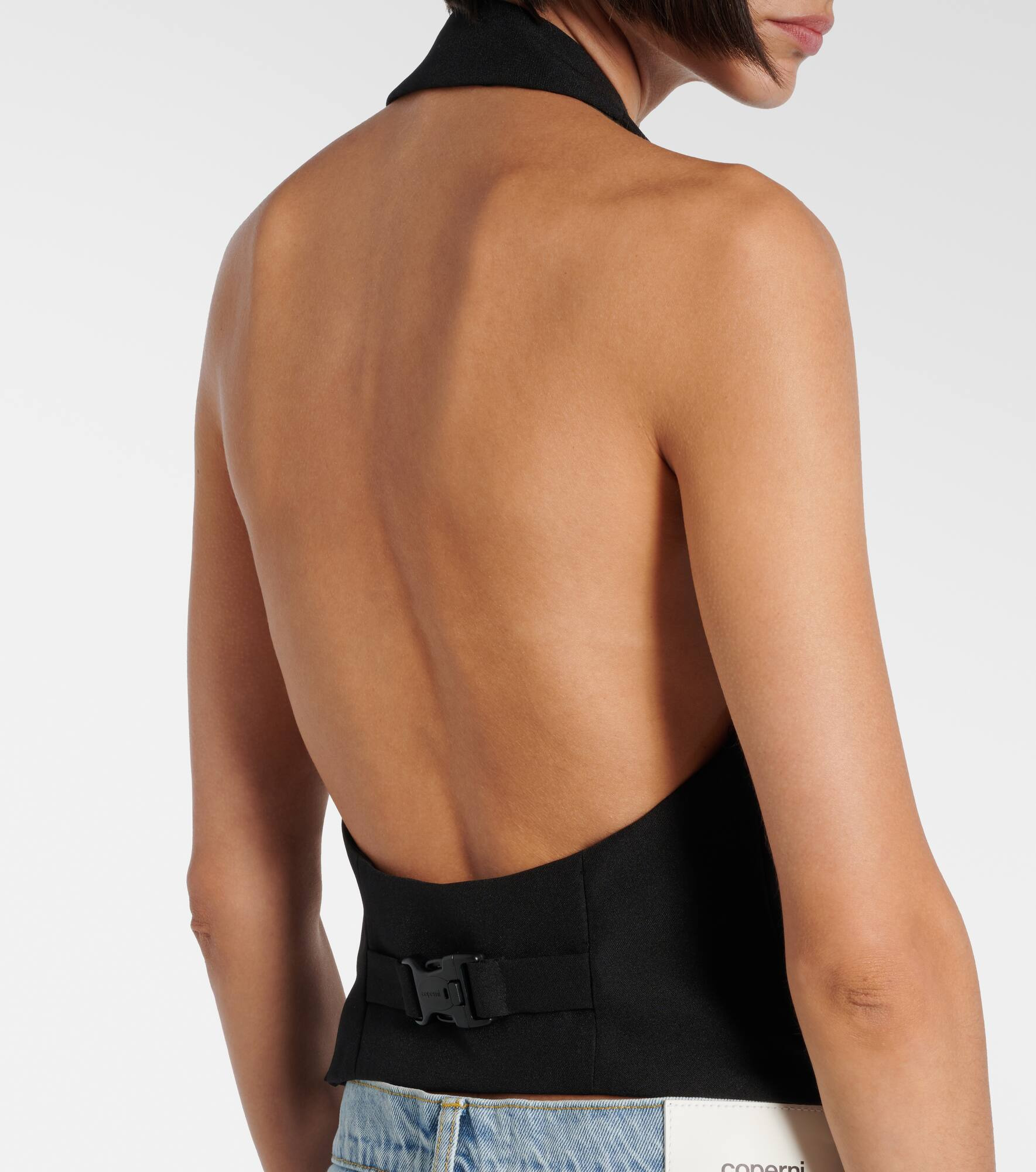 Halterneck open-back top - 4