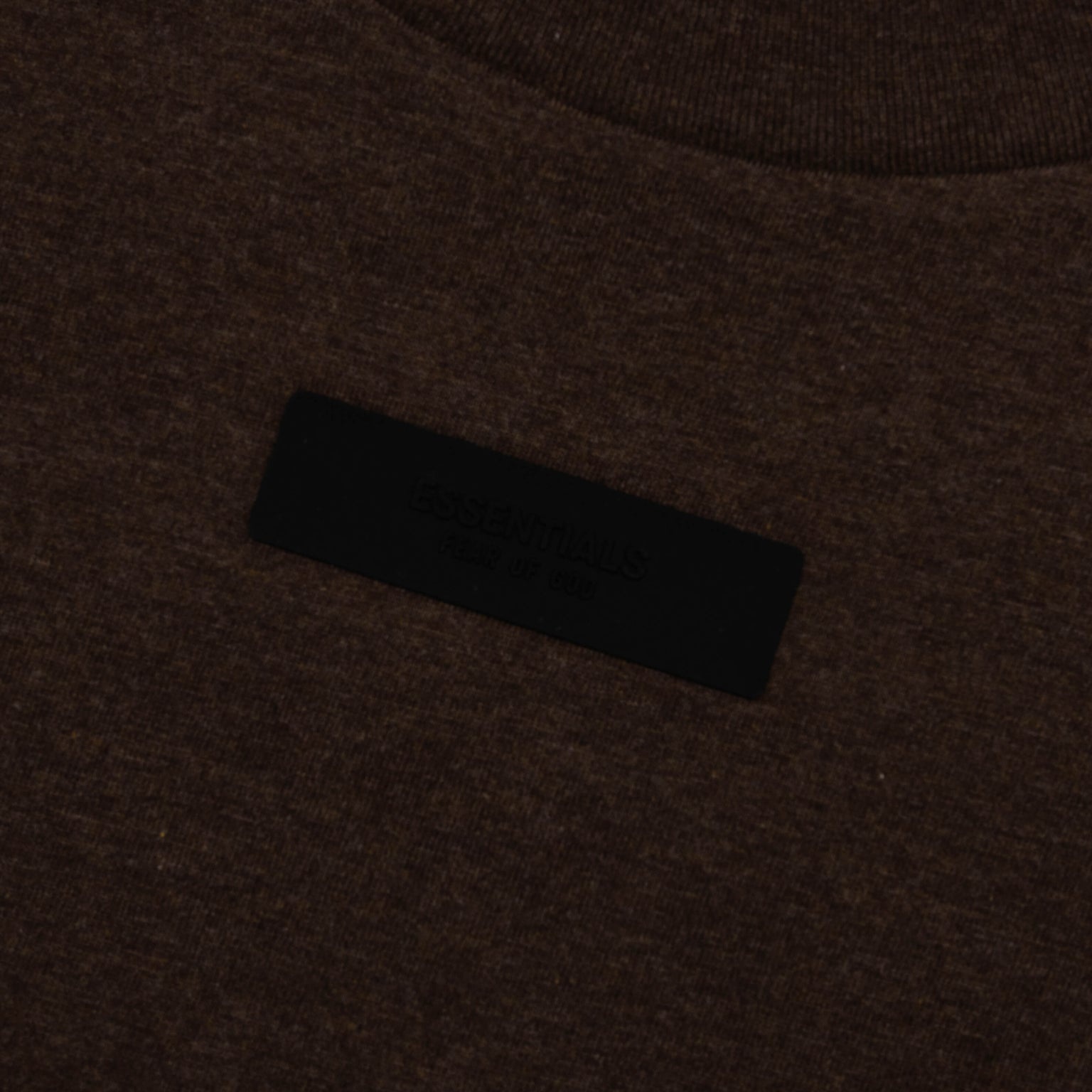 ESSENTIALS L/S TEE - HEATHER WOOD - 3