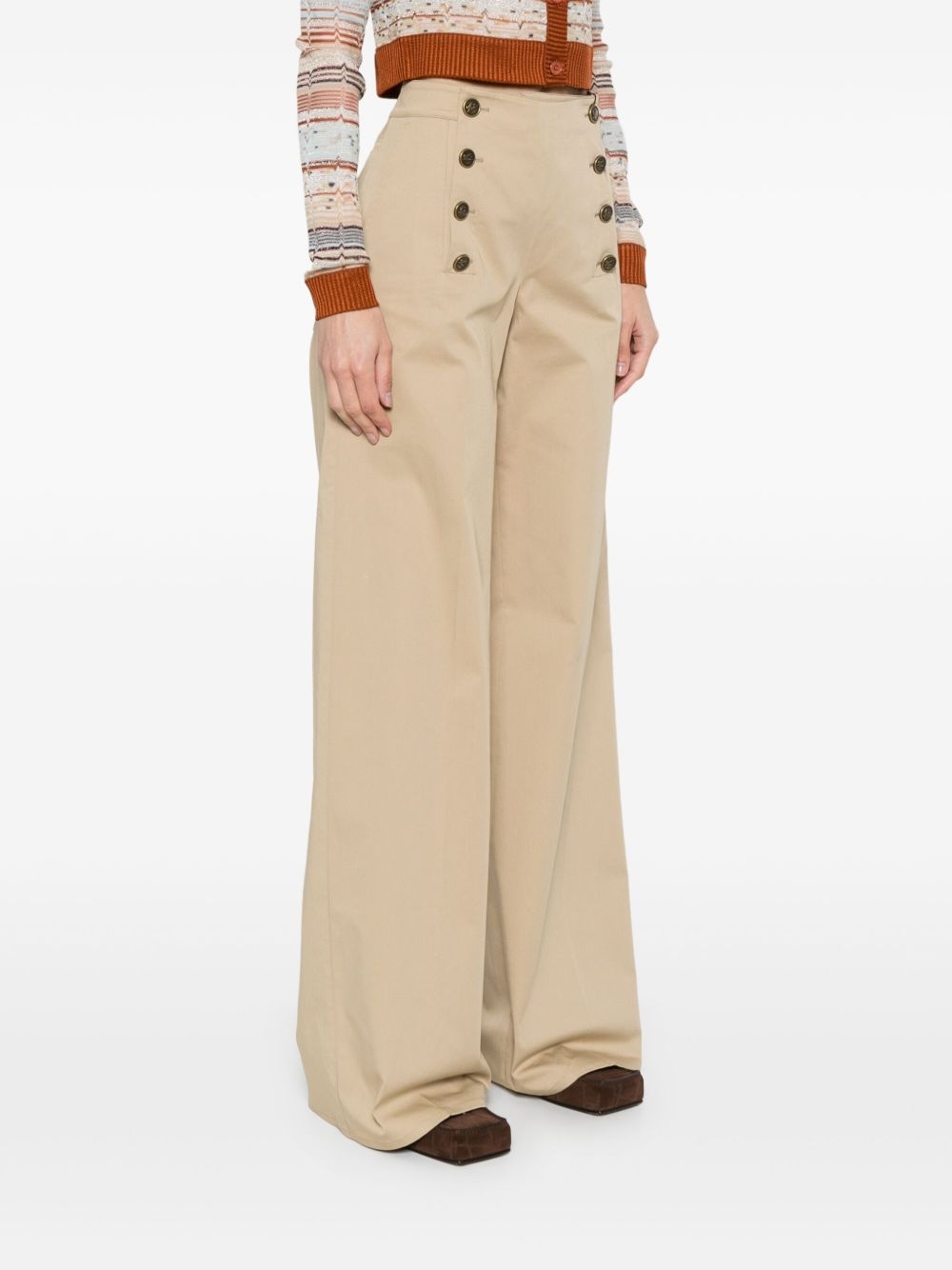 panel-detail trousers - 3