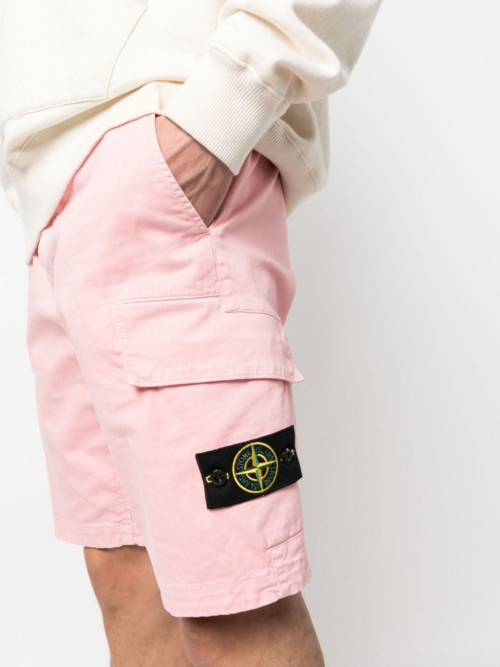 logo-patch cotton Bermuda shorts - 5