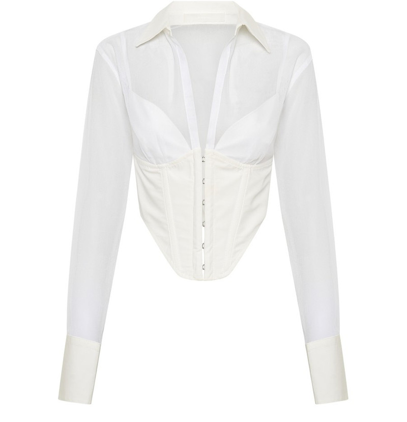 Grid corset shirt - 1