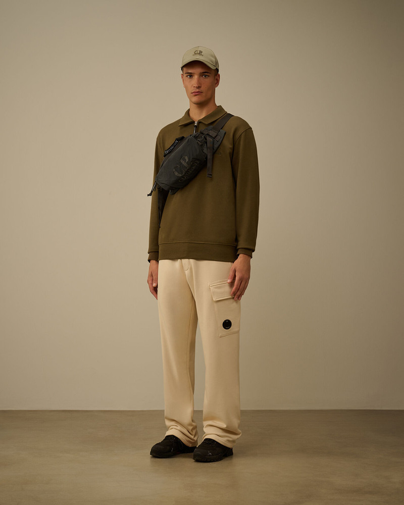 C.P. Company Diagonal Raised Fleece Half Zip Sweatshirt outlook