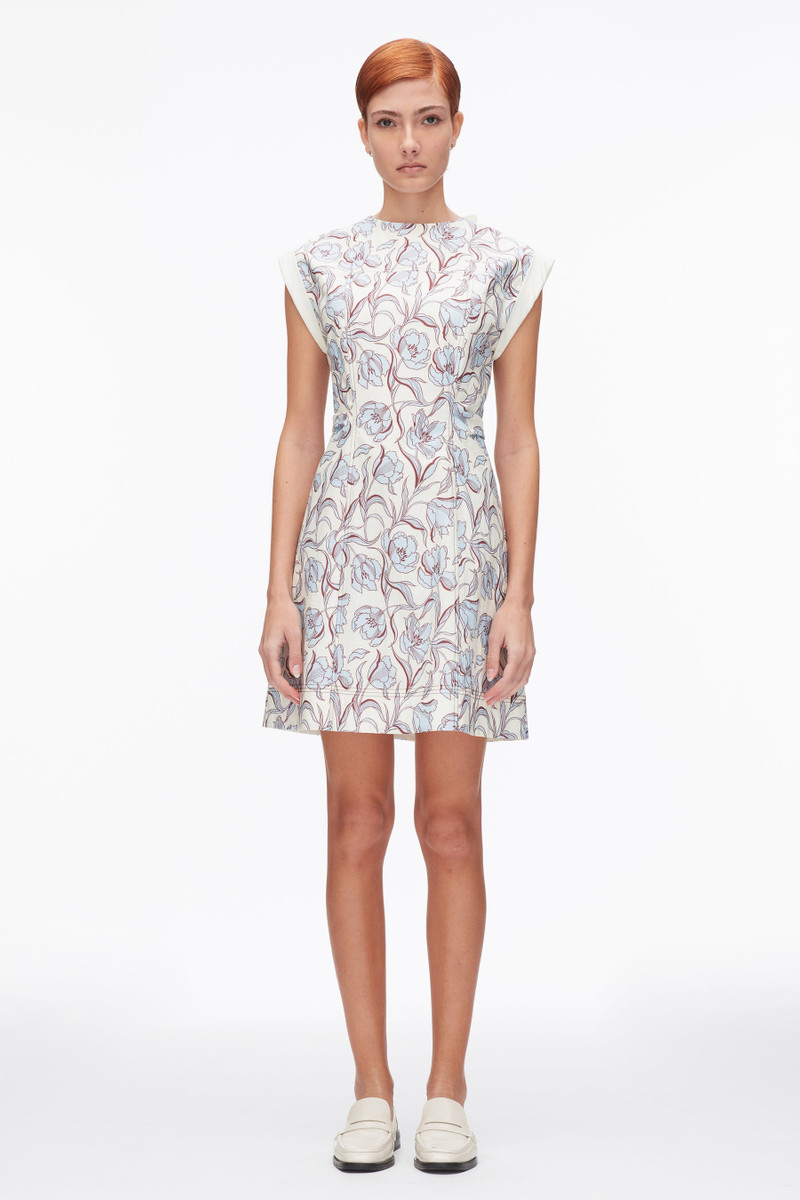 3.1 Phillip Lim Short Sleeve Floral Mini Dress outlook