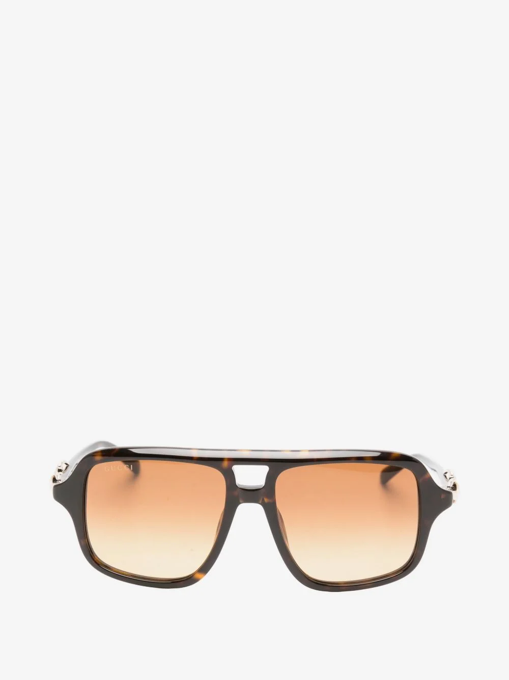 Horsebit geometric-frame sunglasses - 1