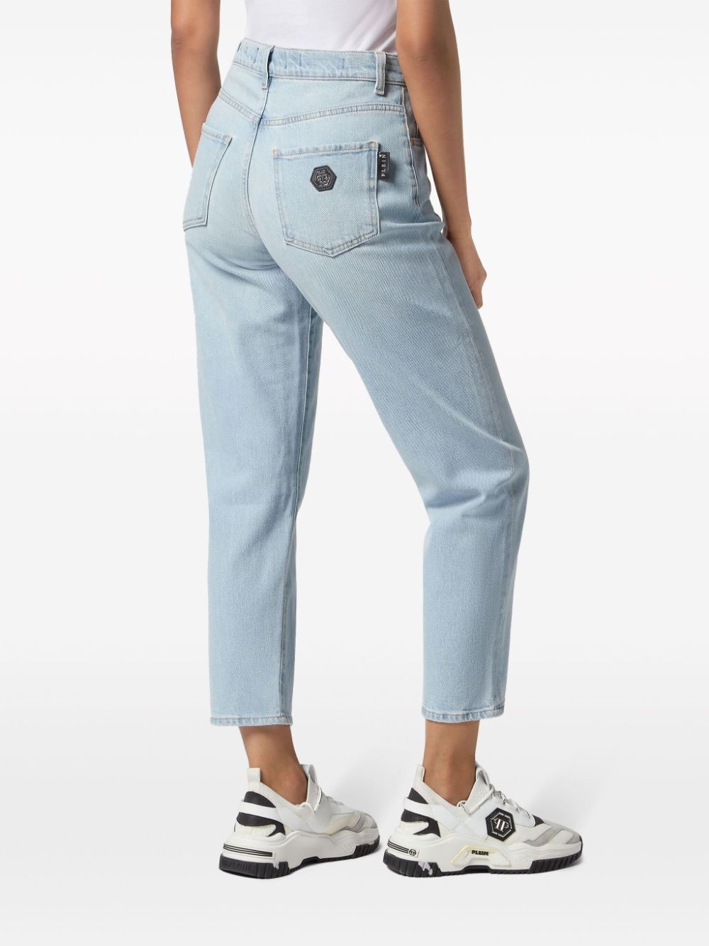 high-rise straight-leg jeans - 3