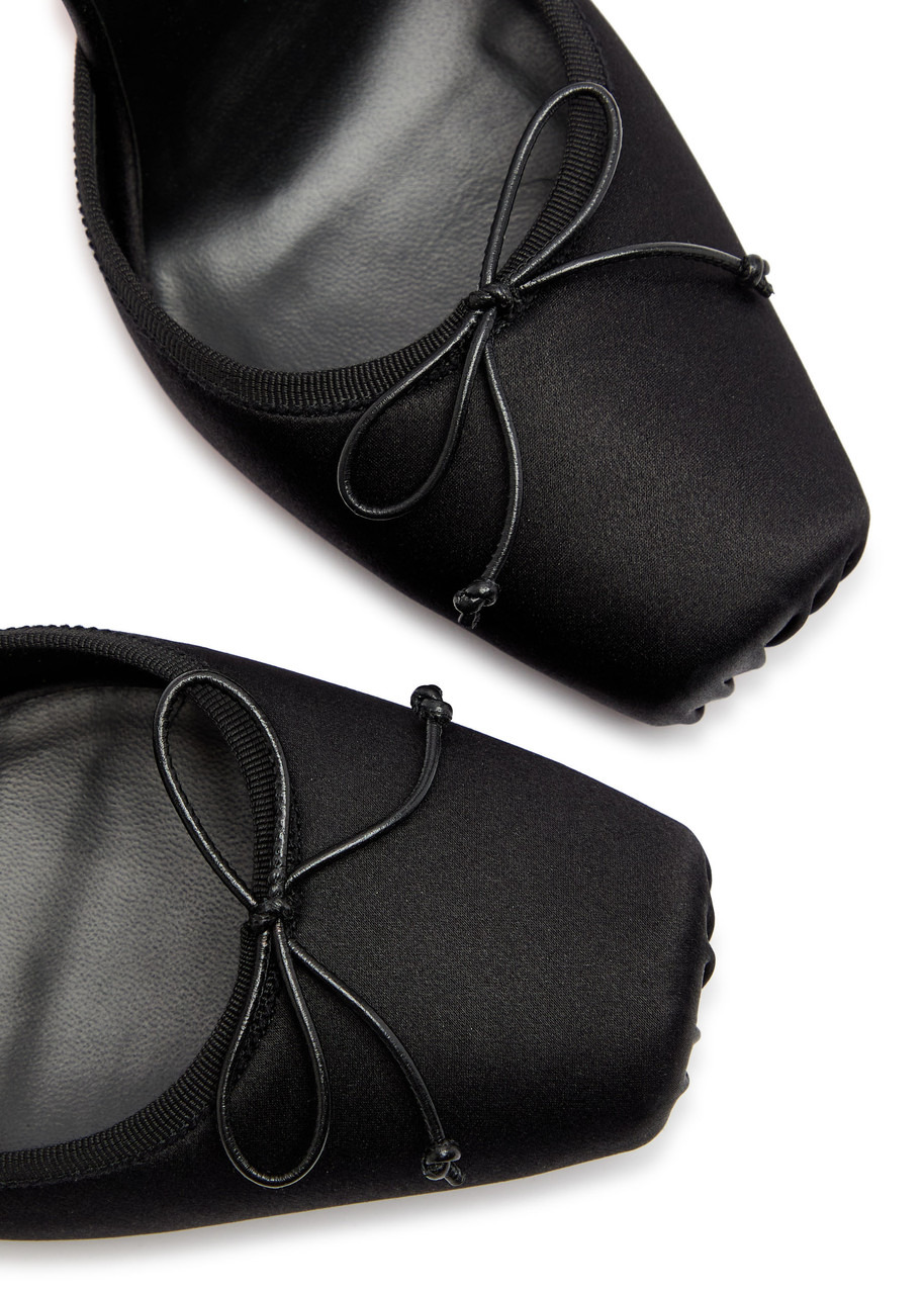 Christian Louboutin Cassia Lace Up 100 Satin Pumps - 4